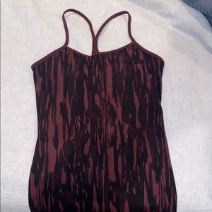 Lululemon brown workout tank top size 8